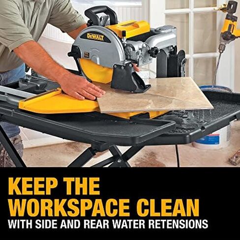 DEWALT Wet Tile Saw with Stand, 10-Inch, Corded (D24000S) in Saudi Arabia