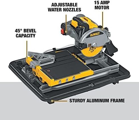 DEWALT Wet Tile Saw with Stand, 10-Inch, Corded (D24000S) in Saudi Arabia