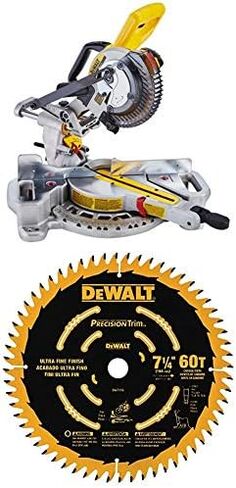 رأس ميتري من DEWALT 20 فولت بحد أقصى 17.7 سم، بدون سلك (DCS361M1) in Kuwait