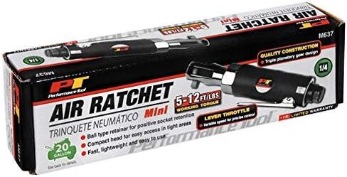 Performance Tool M639 1/2-Inch Drive Air Ratchet with 90Ft/Lbs Working Torque, Triple Planetary Gear Design and Lever Throttle in Kuwait