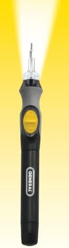 General Tools Precision Cordless Electric Screwdriver #500 with Six Bits and Quick Change Chuck, Handles Difficult, Repetitive Screw-Fastening Jobs in Saudi Arabia