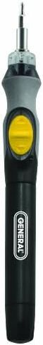General Tools Precision Cordless Electric Screwdriver #500 with Six Bits and Quick Change Chuck, Handles Difficult, Repetitive Screw-Fastening Jobs in Saudi Arabia