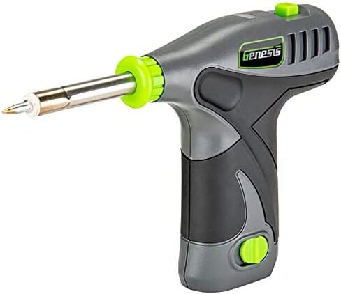 Genesis GLSD08B 8V Lithium-Ion Battery-Powered Quick-Change 2-Speed Cordless Screwdriver with LED Work Light, Battery Pack, Charging Stand, 4 Hex-Shank Drill Bits, and 4 Screwdriver Bits in Saudi Arabia