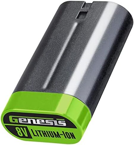 Genesis GLSD08B 8V Lithium-Ion Battery-Powered Quick-Change 2-Speed Cordless Screwdriver with LED Work Light, Battery Pack, Charging Stand, 4 Hex-Shank Drill Bits, and 4 Screwdriver Bits in Saudi Arabia