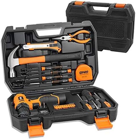 DNA MOTORING 27pcs 12V 1300mAh Cordless Drill Set, Drill Driver Home Tool Kits Combination Tool Set, Tool Kit with Drill For Home, DIY, Maintenance, Green, TOOLS-00018 in Saudi Arabia
