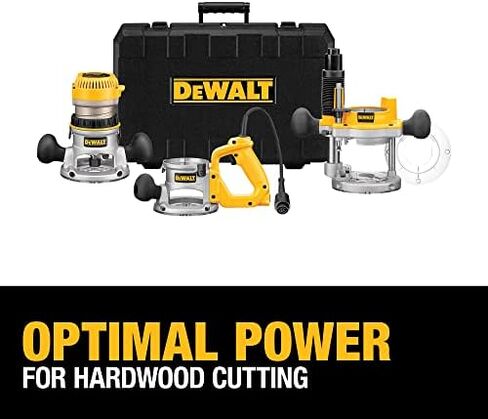DEWALT DW618B3 12 Amp 2-1/4 Horsepower Plunge Base and Fixed Base with DW6913 Router Edge Guide with Fine Adjustment and Vacuum Adaptor in Saudi Arabia