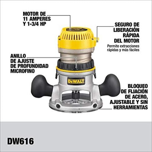 DEWALT Router, Fixed Base, 1-3/4-HP, 11.0 Amp Motor (DW616) in Saudi Arabia