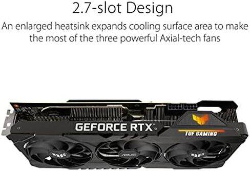 ASUS TUF Gaming NVIDIA GeForce RTX 3070 Ti OC Edition Graphics Card (PCIe 4.0, 8GB GDDR6X, HDMI 2.1, DisplayPort 1.4a, Dual Ball Fan Bearings, Military-Grade Certification, GPU Tweak II) in Saudi Arabia