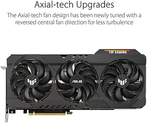 ASUS TUF Gaming NVIDIA GeForce RTX 3070 Ti OC Edition Graphics Card (PCIe 4.0, 8GB GDDR6X, HDMI 2.1, DisplayPort 1.4a, Dual Ball Fan Bearings, Military-Grade Certification, GPU Tweak II) in Saudi Arabia