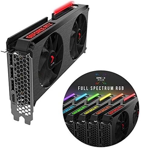 PNY GeForce RTX 3060 12GB XLR8 Gaming Revel Epic-X RGB Dual Fan Graphics Card in Saudi Arabia