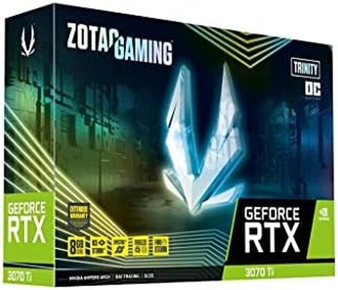 ZOTAC Gaming GeForce RTX™ 3070 Ti Trinity OC 8GB GDDR6X 256-bit 19 Gbps PCIE 4.0 Gaming Graphics Card, IceStorm 2.0 Advanced Cooling, Spectra 2.0 RGB Lighting, ZT-A30710J-10P in Saudi Arabia