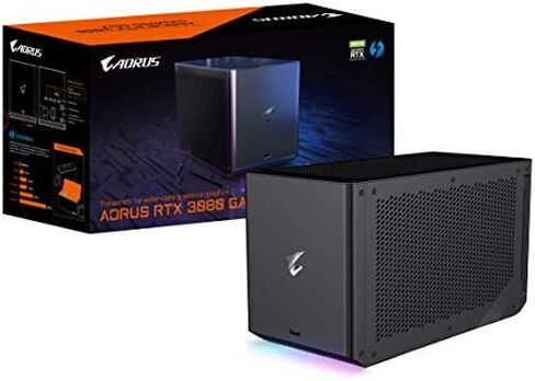 جيجابايت AORUS RTX 3080 صندوق ألعاب REV2.0 eGPU، نظام تبريد الكل في واحد، LHR، Thunderbolt 3، GV N3080IXEB 10GD REV2.0 بطاقة رسومات خارجية in Saudi Arabia