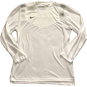 Nike Men's Player Long Sleeve Dri Fit Top CW3539 100 Size Medium White/Black in Saudi Arabia