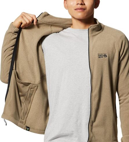 Mountain Hardwear Men's Polartec Microfleece Full Zip for Hiking, Camping, and Casual Wear | Breathable and Insulated in Saudi Arabia