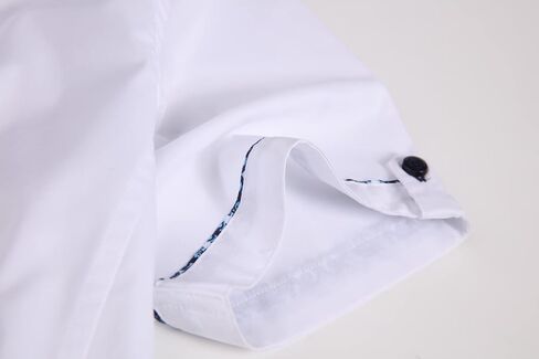 Alex Vando Mens Dress Shirts Casual Regular Fit Short Sleeve Men Button Down Shirt in Kuwait