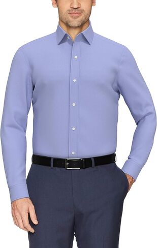 تي شيرت رجالي ماركة أمازون - بأزرار سفلية ضيق ياقة ممتدة بدون كي in Kuwait