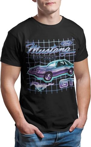 Mustang Gt Ford Car Grid Horsepower Shirt in Kuwait