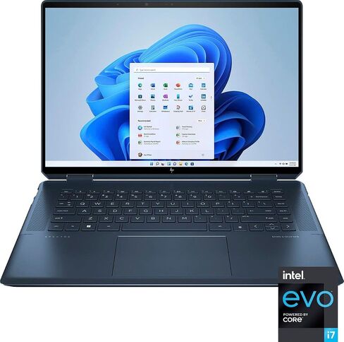 HP Newest Spectre 16" 3K+ IPS Touchscreen 2-in-1 Laptop, Intel 14-Core i7-12700H, Iris Xe Graphics, 16GB DDR4 2TB SSD,Wi-Fi 6E, Thunderbolt 4, Backlit Keyboard, Fingerprint, Pen, Win11 Home in Saudi Arabia