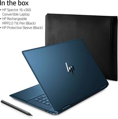 HP Newest Spectre 16" 3K+ IPS Touchscreen 2-in-1 Laptop, Intel 14-Core i7-12700H, Iris Xe Graphics, 16GB DDR4 2TB SSD,Wi-Fi 6E, Thunderbolt 4, Backlit Keyboard, Fingerprint, Pen, Win11 Home in Saudi Arabia