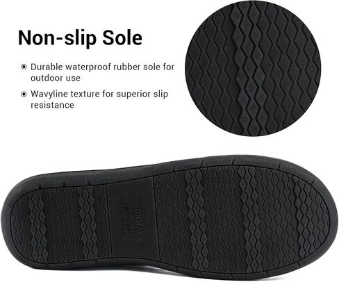 Men's Moccasin Slippers Fuzzy House Shoes Fluffy Fur Home Warm Memory Foam Indoor Outdoor in Saudi Arabia