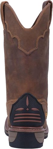 Dan Post Men's Blayde Waterproof Wellington Work Boot Square Toe Saddle Tan 15 EE US in Saudi Arabia
