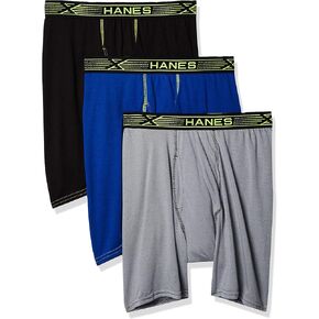 سراويل داخلية طويلة الساق للرجال من Hanes Ultimate Sport X-Temp قابلة للتنفس، 4 قطع in Kuwait