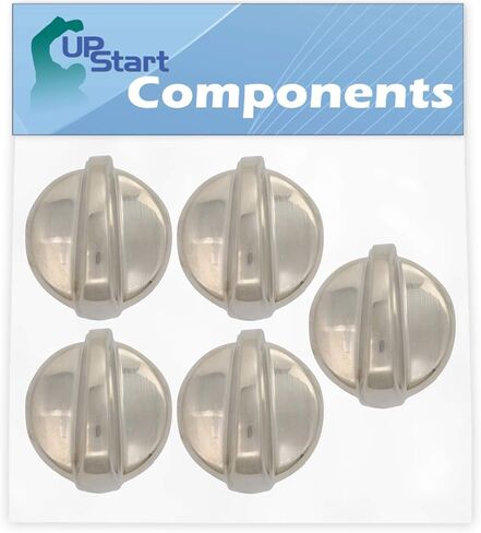 5-Pack WB03T10325 Range Burner Control Knob Replacement for General Electric JGP333SET1SS Range - Compatible with WB03T10325 Range Knob - UpStart Components Brand in Saudi Arabia