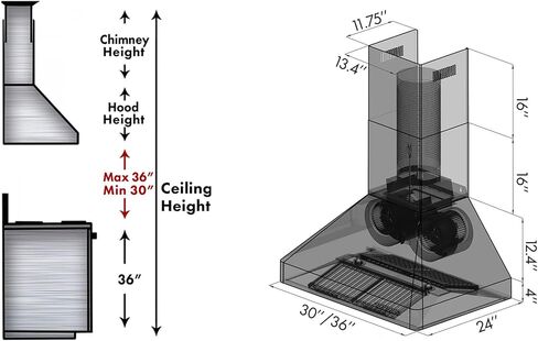 ZLINE 36" Professional Ducted Wall Mount Range Hood in Stainless Steel (667-36) in Saudi Arabia