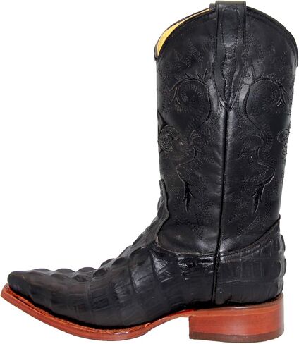 Western Shops Luxury Mens Leather Crocodile Alligator Print Snip Toe Western Cowboy Boots in Saudi Arabia