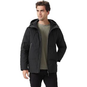 Orolay Men's Insulated Warm Hooded Puffer Down Jacket Winter Coat