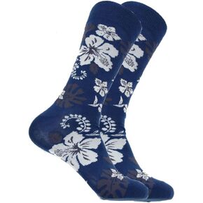 Mens Designer Hawaiian Flower Cotton Socks in Saudi Arabia