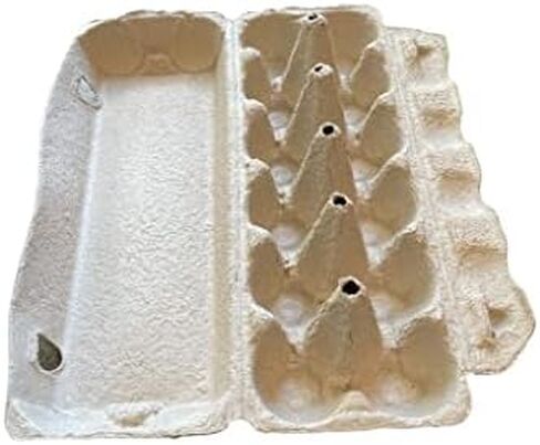 bark and lindy Natural Pulp Egg Cartons Securely Holds One Dozen Eggs or Use for Crafting or Sell Your Large Eggs (6) in Saudi Arabia
