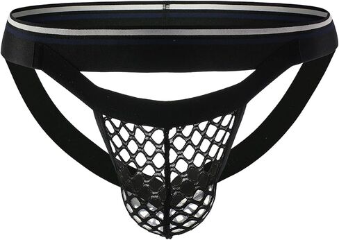 Arjen Kroos Men Sexy Mesh Jockstrap Low Rise Underwear Jock Strap in Kuwait