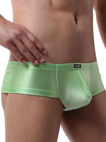iKingsky Men's Cheeky Thong Underwear Sexy Mini Cheek Boxer Briefs Stretch Brazilian Back Mens under Panties in Kuwait