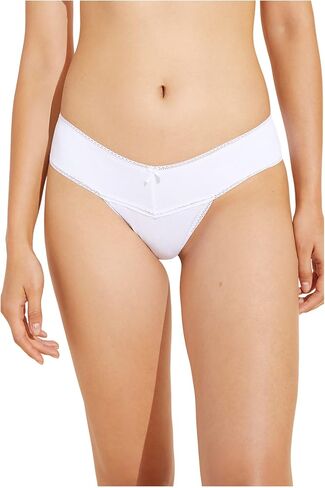 Eberjey Pima - The Stretch Cotton V Thong in Saudi Arabia