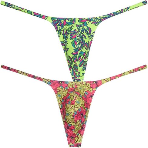 Botmois Men's G-Strings Bikini Underwear Slim Pouch Swim Thong Minimal Coverage Posing Tangas in Kuwait