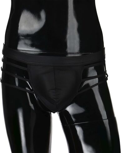 G-String Men's T-Back Briefs Panty Sexy Sexy Pants Thong Pouch Underwear Skimpy Lingerie for Thick Women (Black, L) in Saudi Arabia