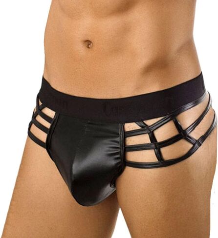 G-String Men's T-Back Briefs Panty Sexy Sexy Pants Thong Pouch Underwear Skimpy Lingerie for Thick Women (Black, L) in Saudi Arabia