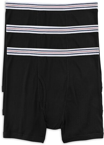 Harbor Bay by DXL Assorted Men's Big & Tall Boxer Briefs | Machine Washable, Flexible Elastic Waistband, Support Panel, 3-pk in Saudi Arabia