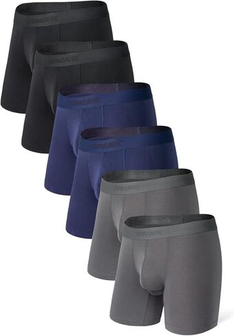 منفصلة الحقيبة المزدوجة ملابس داخلية للرجال الرطوبة فتل الخيزران رايون مريحة عارضة الملاكم ملخصات Multipack 2.0 سلسلة جديدة in Kuwait