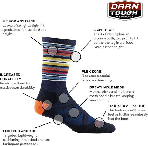 Darn Tough Women's Snowburst OTC Midweight Ski and Snowboard Sock (Style 8028) - in Saudi Arabia