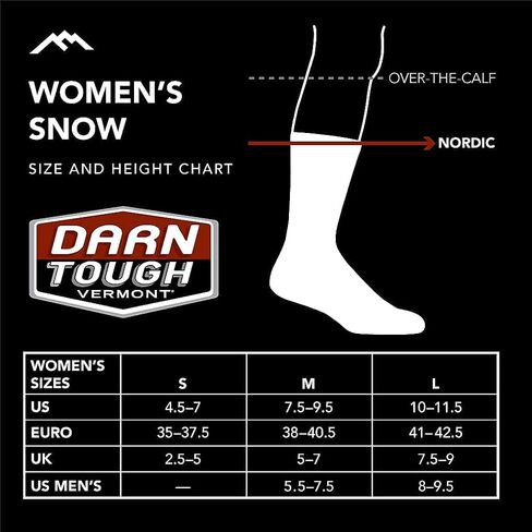 Darn Tough Women's Snowburst OTC Midweight Ski and Snowboard Sock (Style 8028) - in Saudi Arabia