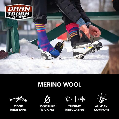 Darn Tough Women's Snowburst OTC Midweight Ski and Snowboard Sock (Style 8028) - in Saudi Arabia