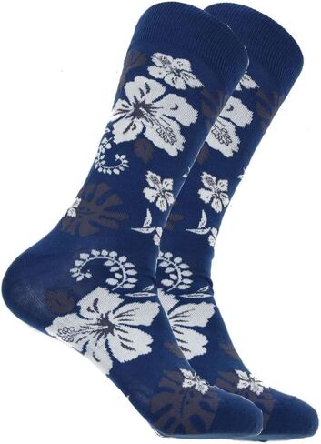 Mens Designer Hawaiian Flower Cotton Socks in Saudi Arabia
