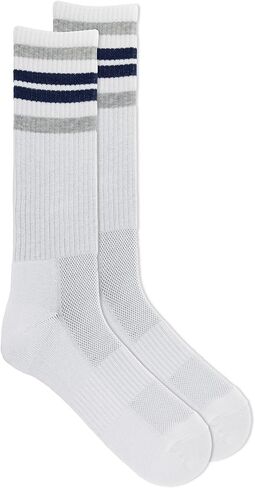 Chaps Mens Sport Cushioned Crew Socks - 6 Pair Pack - Front Mesh and Arch Support in Saudi Arabia