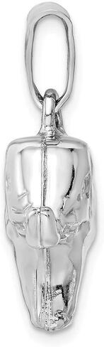 Solid 925 Sterling Silver Elephant Pendant Charm 27mm in Saudi Arabia