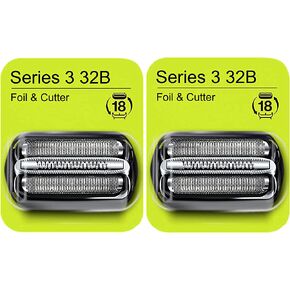 Series 3 32B Foil & Cutter Replacement Head for Braun Electric Shaver, Compatible with Models 3000s 3010s 3020s 3030s 3040s 3050cc 3070cc 3080s 3090cc 320 330 340 350cc Series 3 Foil Shaver (1 Count) in Saudi Arabia
