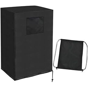 Ailelan Winter Air Conditioner Cover, 24 Inch AC Cover for Outside Unit, Windproof and Waterproof, 420D Universal AC Cover Fits Up to 24 x 24 x 30 Inches, Black, Square in Kuwait
