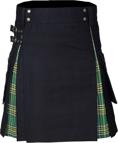 CLOUD KILT " Kilt for Men, Utility Kilt, 100% Cotton Jeans Hybrid Kilt, Modern Box Pleated Tartan Traditional Men's Kilt in Saudi Arabia