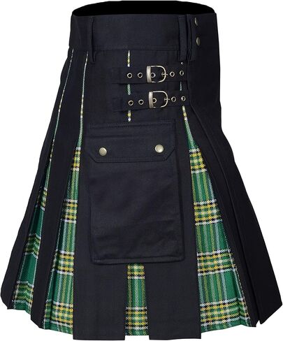 CLOUD KILT " Kilt for Men, Utility Kilt, 100% Cotton Jeans Hybrid Kilt, Modern Box Pleated Tartan Traditional Men's Kilt in Saudi Arabia